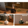 DQ708 Simulation Candle Light Aroma Diffuser USB Air Humidifier with Night Light(Black)
