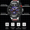 SMAEL 8069 Outdoor Multifunctional Waterproof Sports Alloy Luminous Watch(Black Silver)