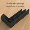 Thickened Angle Code Right Angle Hanging Cabinet Partition, Style: Small Black
