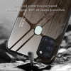 For Samsung Galaxy A21s Wood Grain Tempered Glass + TPU Shockproof Case(M03)