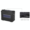 DV-690 Dual LED Light Solar Wireless Bluetooth Speaker Outdoor Camping FM Radio(Blue)