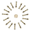 A6299 300 in 1 RV High-bow Double-sided Serrated Hanger Hooks with Self-tapping Screws(Gold)
