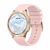 AK53 IP67 BT5.2 1.32inch Smart Watch Support Voice Call / Health Monitoring, Style:Silicone Strap(Gold)
