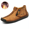Men Martin Boots Large Size Boots Leisure Tooling Boots, Size: 47(Yellow Brown Plus Velvet)
