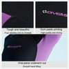 DIVE & SAIL 1.5mm Warm One-Piece Short Sleeve Wetsuit Outdoor Surfing Coldproof Snorkeling Suit, Size: L(Female Purple)
