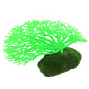 Green Silicone Aquarium Coral Ornament - 14cm