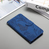 For Asus ROG Phone 3 ZS661KS Skin Feel Butterfly Peony Embossed Leather Phone Case(Blue)