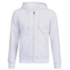 Zipper Cardigan Hooded Sweater Autumn Winter Fleece Coat Couple Sweatshirt, Size: S(White)
