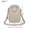 Universal Litchi Texture Phone Crossbody Bag Leather Case for 5.5-7.2 inch Phones(Grey)