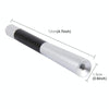 Carbon Fiber Aluminum Short Antenna Polished Universal Screws Base(Big Size)(Silver)