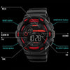 SKMEI 1243 Men Sports Watch Outdoor Waterproof Digital Watch(Black)