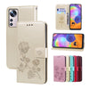 For Xiaomi 12/12X Rose Embossed Flip PU Leather Phone Case(Gold)