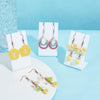 10pcs YX040 Acrylic Jewelry Earrings Display Stand(White)