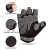 Outdoor Half-finger Cycling Fitness Non-slip Breathable Thin Sports Gloves, Size:M(Black)