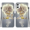 For Samsung Galaxy A05 Crystal Texture Colored Drawing Leather Phone Case(Sika Deer)