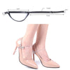 1 Pair High Heels Prevent Heel Drop Shoe Strap(Silver)