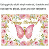 1.5m X 1m Butterfly Pattern Photography Backdrop Birthday Party Decoration Background Cloth(MDT09601)