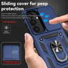For Samsung Galaxy S25 5G Sliding Camshield Holder Phone Case(Blue)