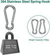 24 in 1 304 Stainless Steel Fixed Shade Sail Accessories Diamond Buckle Flower Basket Spring Buckle, Spec: M6 Set