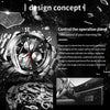 OCHSTIN 6123B Multifunctional Quartz Waterproof Luminous Steel Strap Men Watch(Silver Black)