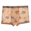 Boys Boxer Briefs Modal Summer Thin Short Pants, Size: XXXXL(Brown Car)