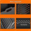 For Ninja DZ201 Air Fryer Silicone Mat Foldable Reusable Basket Tray(Black)