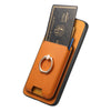 For Samsung Galaxy S24 5G Retro Cross Leather Ring Vertical Insert Card Bag MagSafe Phone Case(Yellow)