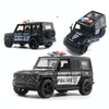 1:36 Off-road Police Car Ambulance Model Boy Car Toy With Sound and Light(Black)