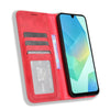 For Samsung Galaxy A16 5G Magnetic Buckle Retro Texture Leather Phone Case(Red)