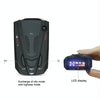 V7 Car Anti-Police Radar Detector 360 Protection Defense Laser Detection, Built-in Russian & English Voice Broadcast(Black)