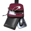 Nylon Fashion Chest Bag Mobile Phone Bag 5.5-7.2 inch Universal(Red)