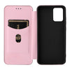 For Alcatel 1B 2022 Carbon Fiber Texture Flip Leather Phone Case(Pink)