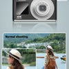 4K HD Optical Zoom Digital Camera 60MP Dual Screen Selfie Camera, No Memory(Silver)
