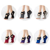 Lace Yoga Socks Non-Slip Five Finger Sports Cotton Socks Fashion Open Toe Dance Socks, Size: One Size(Black)