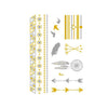 10 PCS Waterproof Hot Stamping Fashion Temporary Tattoo Stickers(VT-318)