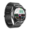 ET485 1.43 inch Color Screen Smart Watch Steel Strap, Support Bluetooth Call / ECG(Black)