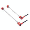 EVERDAWN Mountain Highway Bike Titanium Alloy Axis Quick Removal Rod Front And Rear Rollers Open Flower Drum Fixed Axis Trolley(Red)