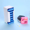 Home Travel Plastic Pill Box Drawer Pill Box Portable Storage Box, Model:6 Grid(Blue)