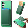 For Samsung Galaxy S24 FE 5G Retro Magsafe Card Bag PU Back Cover Phone Case(Green)