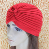 Holiday Stretchy Turban Head Wrap Band Sleep Hat Ear Cap(Red)