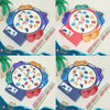 Magnetic Fishing Toy Children Educational Multifunctional Music Rotating Fishing Plate, Colour: Blue Charging Style+15 Fish 4 Rods