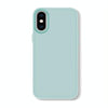 For iPhone XS Max Skin Feeling Jelly Series TPU + PC Full Coverage Phone Case(Light Green)