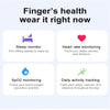 R03 SIZE 8 Smart Ring, Support Heart Rate / Blood Oxygen / Sleep / Multiple Sports Modes(Gold)