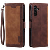 For Samsung Galaxy A36 Retro Splicing Horizontal Flip Leather Phone Case(Brown)