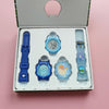 Changing Case Electronic Watch Mini Cartoon Alarm Clock Waterproof Watch(Boy)