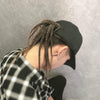 Dreadlocks Wig Hat One-piece Headgear for Men and Women, Style: Black Cap(Light Brown Braid About 35cm)