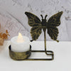 B Black Gold DH2303-03 Metal Retro Iron Art Candlesticks Ornament Table Candle Cup Decoration Props