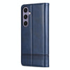 For Samsung Galaxy A56 5G AZNS Magnetic Calf Texture Flip Leather Phone Case(Dark Blue)