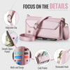 For Samsung Galaxy S25 5G CaseMe C36 Card Slots Zipper Wallet RFID Anti-theft Leather Phone Case(Pink)