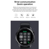 AK32 1.36 inch IPS Touch Screen Smart Watch, Support Bluetooth Calling/Blood Oxygen Monitoring,Style: Silicone Watch Band(Black)